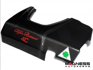 Alfa Romeo 4C Carbon Fiber Engine Cover - Quadrifoglio Verde